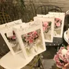 Flower Gift Wrap Bag Transparent Window Handheld Present Bags Wedding Birthday Party Favor Package