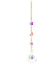 Groothandel huis kleurrijke kristallen suncatcher opknoping zonvanger met ketting hanger ornament kristallen ballen voor raam tuin kerstdag party bruiloft