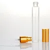 Großhandel 100 Teile/los 15ML Tragbare Glas Nachfüllbare Parfüm Flasche Mit Aluminium Zerstäuber Leere Parfum Fall Für Reisende Verpackung Flaschen