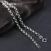 Genuíno 925 Sterling Silver Sweater Chains Colares para Mulheres e Homens Forma Redonda Colar Frisado Acessórios 1832 Polegadas 2103232176082