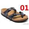 Mayari 805 florid gizeh birk hot sälja sommar män kvinnor lägenheter sandaler kork tofflor unisex casual skor tryck blandade färger storlek US3-15