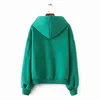 Winter Japanse Mode Vrouwen Fleece Oversized Hoodie Sweatshirts Rode Hooded Jasje Dames Pullovers voor Vrouwelijke 210607