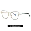 Blauw licht blokkerende bril Cat Women Computer Reading Vintage Presbyopia Eyewear For Readers Alloy Glasses Frame Zonnebril