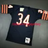 Dikişli Walter Payton 1985 Futbol Forması Nakış Özel XS-5XL 6XL