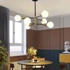 Nordic E27 Pingente Lâmpada Home Ouro Decoração de Teto Preto Luz moderna sala de estar Quarto G95 Bulbo Luminária de Iluminação Interior