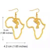 Boucles d'oreilles de cartes africaines de lustre en peluche africaine