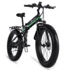 Folding Electric Bike Fat Däck 26 tum Elektrisk Cykel Shimano Ebike 1000W Mountainbike 48V Lithium-Batteri E-Bike Snow / Beach Cruiser
