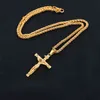 Designer colar de jóias de luxo jesus cross pingente para homens religiosos cristãos dropshipping em estoque