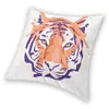 Kussen / decoratief kussen Clemson Auburn Tiger Cushion Cover 40x40 Home Decor 3D Printing Abstracte geometrische dieren gooien voor auto Double Si