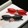 Vintage Black Cat Eye Sunglasses Dames Mode Merk Designer Spiegel Kleine Frame Cateye Zonnebril voor vrouwelijke tinten UV400