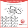 Keychains 60 PCS Key FOB Hardware -set omvatten 20 sleutelhanger Tassel Swivel Snap Hook voor kettingbenodigdheden8196330