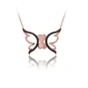 Moda 925 plata en el amor joyería turca circón moda Ángel mariposa collar para mujer Día de San Valentín diseñador de lujo