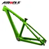 Airwolf 26er Carbon Fiber MTB Cykelramar 14inch Mountainbike Ram för kvinnor Barn Barn Bikes Frameset 135 * 9mm BB92 Anpassad färg