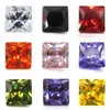 500pcs/Lot 1.5*1.5mm~6*6mm 5A Quality Various Colors Square Shape Cubic Zirconia Stone Princess Cut Loose CZ Gems For Jewelry