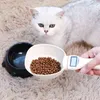 500g / 5g 애완 동물 음식 스케일 컵 개 고양이 먹이 그릇 주방 규모 측정 스쿠프 컵 휴대용 공급 용품 LED 디스플레이 Y200922