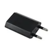 5W USB Power Adapter Travel Home Wall Charger EU-kontakt 5V 1A Utgång till iPhone iPad Samsung Xiaomi Huawei