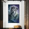 Nowoczesne obrazy Art Animal Art Płótno Lion Plakaty I Wydruki Prints Wall Art Zdjęcia do salonu Dekoracji Home Cuadros (bez ramki)