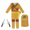 Ninja Kostuum Jongens Kostuums Kinderen Fancy Party Dress Up Carnaval Halloween Kostuum voor Kinderen Ninja Cosplay Superheld Jumpsuit Q0910