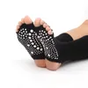 Sportsokken Dames Yoga Anti-slip Sneldrogende demping Pilates Ballet Goede grip voor vijf vingers Fitness katoen