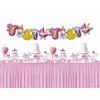 Party Decoration 2 SZTUK Baby Shower Conustoined Banner Balloons Butelki Carriańskie Stóp Bear Bear Ballon Urodziny Urodziny Dzieci Prezent Globs