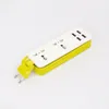 Портативная розетка Power Plass Travel Power розетка 2 розетки EU / UK / US Plug с 4 USB 5V 2A Выходное многопорт USB настенное зарядное устройство