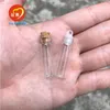 2 ml Mini Cam Şişeler Kolye Mantar veya Kauçuk Tıpa Küçük Şişe Dekorasyon El Sanatları Şişeleri Kavanoz Hediye DIY 100 Abgshigh Qty