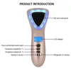 Mini Hot Cold Hammer Massager LED Light Photon Therapy Ultrasonic Cryotherapy Vibration Face Lift Pore Shrink Skin Care Machine