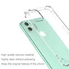 Premium Shockproof Clear Telefon Case dla iPhone 13 12 11 Prox MAX MINI XR XS X 8 7 6 Plus SE Samsung S20 S21 Ultra Fe Soft TPU Silikonowe Przezroczyste Pokrywa Ochronna Obudowa