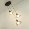 Lampy wiszące w stylu retro żelaza w branży LED żyrandol bar restauracyjny salon kawiarnia kreatywna dekoracja osobowości E27 Wiszące światła