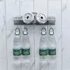 Wall-Mounted Triangle Storage Rack Bathroom Shelf With Towel Bar Hooks Organizer For Bath Household Items Accessories 211112