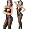 Bas femmes lingerie féminine medias de mujer tuyau teddy corps complet élasticité bas chaud noir