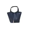 Marca H Handbags Moda Cabe Cesta Mano de las mujeres 2022 NUEVO Bolsa de cucharón de cuero de cabeza de ocio