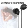 Novo estilo em-ouvido com fio Dormindo fones de ouvido com som surround type-c interface fones de ouvido estéreo micro-ruído cancelamento de ruído