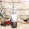 クリスマスの装飾2022ワインのボトルカバーの母の飾りクリスマスナビダードギフトリビングルームキッチン
