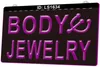 LS1634 Body Jewelry Piercing Shop Sign LED 3D نقش البيع بالتجزئة بالجملة