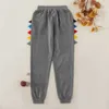 Spring and Summer Autumn Stylish 3D Dinosaur Embroidered Pants Bottoms Jeans for Boy Kids Clothes 210528