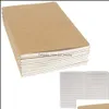 Anteckningar Anteckningar Office School Supplies Business Industrial Sewning Brown Kraft Paper Notebook Tjockfodrad papper Komposition Dagbok Ämne