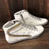 Slide high top Shoe Women Sneakers Luxury Trainers Sequin Classic White Do-old Dirty Men chaussure