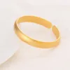 4PCS Fashion Jewelry Trend High-Quality Bangles 9 k Fine Solid THAI BAHT G/F Gold India Matte Cuff Bangle Bracelet Eternal Classics