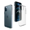 Premium Quality Clear Transparent Soft TPU Shockproof Cases for iPhone 12 11 Pro XS Max XR X 8 7 6 Plus 12mini 12Pro Micro Cross Texture Armor over