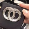Spilla CH gioielli di marca diamanti vintage Spille di perle avanzate di lusso per spille di alta qualità di design regalo squisito più alto2230