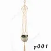 Plant Hangers Macrame Flower Pots Holder Rope Braided Hanging Planter Basket Home Creative Garden Decor 8 Designs Optional DAF245