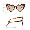 Love Heart Sunglasses for Women 2021 Fashionable Cat Eye Black Pink Red Shape Sun Glasses Men Uv400 18503 20 pairs