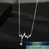 Fashion Electrocardiogram Chain Necklaces For Women Heartbeat Pendant Necklaces Stainless Steel Jewelry Female Lover Gift Factory price expert design Quality