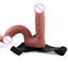 NXY Dildos Anal Toys Two Pronged Liquid Silicone Women's Wear Simulation Double Headed Fake Penis Lest Masturbation Adult Sex Products 0225