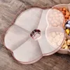 Tier Colorful Flower Shape Candy Storage Box Frutta Noci Vassoio Ciotola Snack Organizer Per contenitori per alimenti 210914