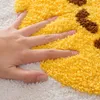 Tapis de bain tapis de salle d'œufs frit mignons tapis de salle de bain sans glissement