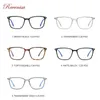 Fashion Square 2020 Optiska glasögon för män Tr90 Högkvalitativ ram Anti Blå Ljuslinser Kvinnor Datorglasögon Y0831