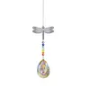 AB Color Crystal Sun Catcher Garden Decoration Window Butterfly Dragonfly Hanging Prism Rainbow Maker Beaded Charms Chandelier Pen4106832