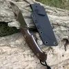 TUNAFIRE GT0156 Haute dureté Couteaux D2 Acier Lame Fixe Chasse En Plein Air Tactique Survie Couteaux Outil avec Kydex Couteau Gaine